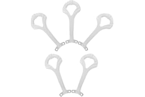 Angoily 5Pcs White Aluminum Ceiling Fan Blade Arm Bracket Shell-Shaped Mounting for Fan Blade Replacement