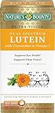 Natures Bounty Dual Spectrum Lutein Softgels, 20 mg, 30 Count