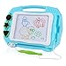 SGILE Magnetic Drawing Board Toy, Travel Magna Doodle Drawing Writing Sketching Pad 3 Stamps, Non-Toxic Colorful Erasable Sketching Pad Tablet Toddler Kids Preschooler, Blue