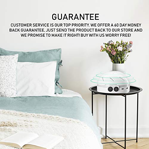 HemingWeigh White Noise Sound Machine - Quality Sounds Masks Disturbing Noise and Reducing Sound for Improved Sleep Relaxation and Enriched Concentration - Built in USB & LED Night Light. - Thumbnail 6