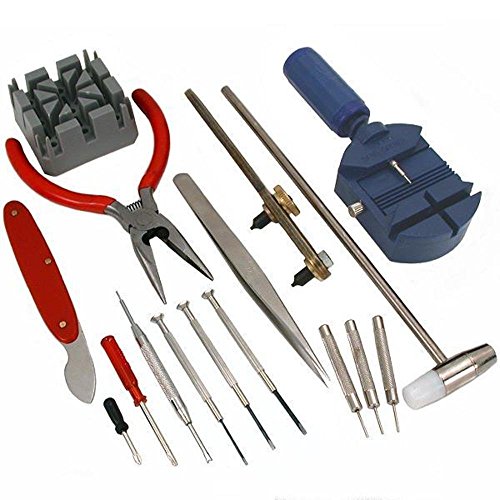 GC - 16pc Watch Repair Tool Kit Band Pin Strap Link Remover Back Opener *US FAST FREE SHIPPER*
