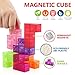 D-FantiX Magnetic Toys Magnetic Building Blocks 3D Puzzle Cube Stress Relief Toys Brain Teaser 7 Shapes Magnetic Blocks Bricks Intelligence Developing Toys Games for Kids Adults