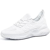 Akk Womens Walking Tennis Shoes - Slip On Memory Foam Lightweight Casual Sneakers for Gym Work Travel Workout