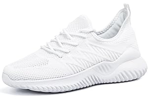 Akk Womens Walking Tennis Shoes - Slip On Memory Foam Lightweight Casual Sneakers for Gym Work Travel Workout