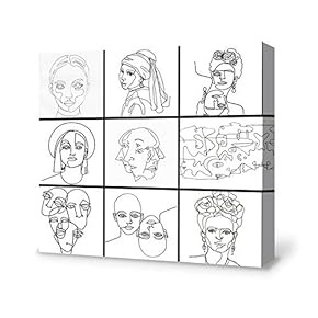 Line Drawing Painting Wall Poster Decor for Living...