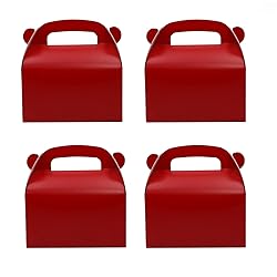 Oletx 30Pcs Dark Red Party Favor Gift Box, Gable