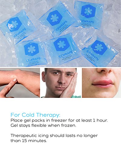 ICEWRAPS Mini Gel Ice Packs for Injuries Reusable Kids Ice Packs for Boo Boos - 6 Pack - Thumbnail 5