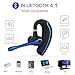 Bluetooth Headset,Wireless Earpiece V4.1Hands Free Microphone for Business, Office,Driving,Work for iPhone/Samsung/Android Cell Phones