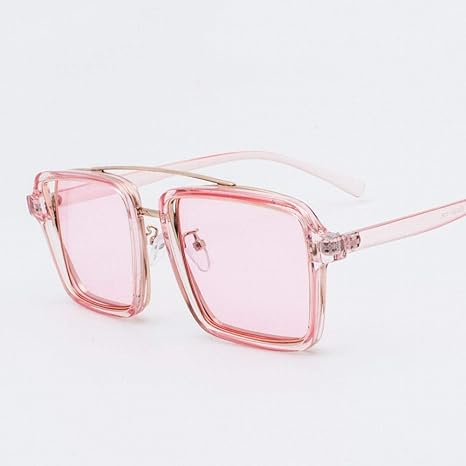 Amazon Co Jp 眼鏡 女性のためのファッションスクエアフラットレンズメガネラージメガネフレーム ガラスアクセサリー Color Clear Pink ホーム キッチン Amazon Co Jp 眼鏡 女性のためのファッションスクエアフラットレンズメガネラージメガネフレーム ガラスアクセサリー Color Clear Pink ホーム キッチン