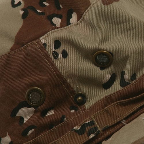 MG Men's Washed Cotton Twill Chin Cord Hunting Hat (Desert Camo Brown, Medium)