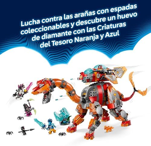 DREAMZzz 2in1 Dinossauro Jato - Figura de Dinossauro de Brinquedo Transformável Estegosauro Blindado com 4 Minifiguras e 2 Criaturas do Tesouro - Presente para Crianças 9+ Anos - 71514