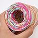 Paper Ribbon,Raffia Ribbon,262 Feet Christmas Paper Ribbon 6 Ply Colored Paper Twine for DIY Arts Crafts and Wrapping Gift