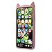 Cat iPhone Xs Max Case, Miniko(TM) Cute Kawaii Funny 3D Pink Meow Party Bread Cat Kitty Whiskers Protective Soft Rubber Case Skin for Apple iPhone Xs Max Teen Girls Women Girly Kid