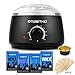Wax Warmer DTOETKD Waxing Hair Removal Kit with 4 Hard Wax Beans + 20 Wax Applicator Sticks + 4 Small Bowls (At-home Waxing)