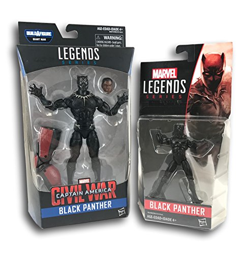 Marvel Black Panther Legends Series Bundle includes both a 6 Figure and a 3.75 Black Panther Figure