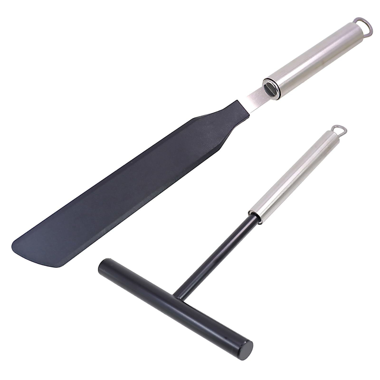 DBOO Ultimate Stainless Steel Pancake Spatula & Crepe Spreader Set - Durable, Flexible, and Easy-to-Use Baking Tools for Perfectly Even Pancakes and Crepes - Ideal for Serving Cakes, Desserts, Cheese