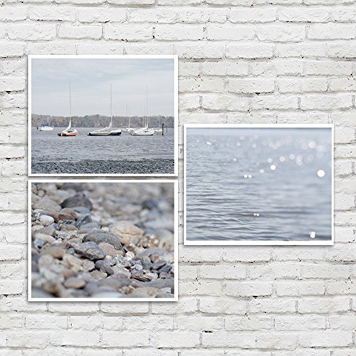 Coastal Wall Art Lake House Gifts 20 Discount Lake House Decor Lake Cottage Wall Decor Shabby Chic Beach Photography Set Of 3 Prints Grey Wall Art For Bathroom Handmade Products Artwork Environews Tv