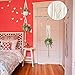 MENOLY 6 Pack Macrame, Hanging Plant Holders with Handmade Rope, Plant Hanger Stand with 6 PCS Hooks for Indoor Outdoor Different Tiers Boho Home Decor