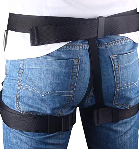 haihong Climb Centaur Half Body Harness Black Free Size for Climbing Gym & Rope Couse