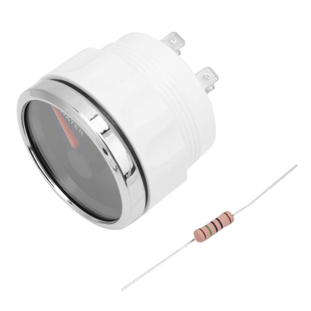 Suuonee Car Water Level Meter, 52mm Stainless Steel Water Level Meter Boat Water Tank Level Indicator Gauge