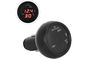3 in 1 Multifunctional Car Auto 12V 24V Digital LED Voltmeter Termometer USB for Cars