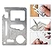 XOPRO Credit Card Tool 11 in 1 Credit Card Multi Tool Knife Saw an Outdoor Ninja Wallet Survival Tool with Knife Saw Blade, Beer Opener, Multi Tool Survival Card, Stocking Suffers for Men & Boys