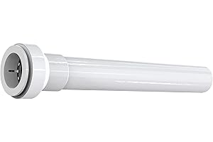 PLUMB PAK Keeney Insta-Plumb 1-1/2 in. x 12 in. Extension Tube - Connects to 1-1/2 in. O.D. Plastic Tube - Push Fit System, White