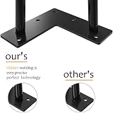 WINSOON 4Pcs Hairpin Table Legs 30cm 350lbs Satin Black Finish view 4