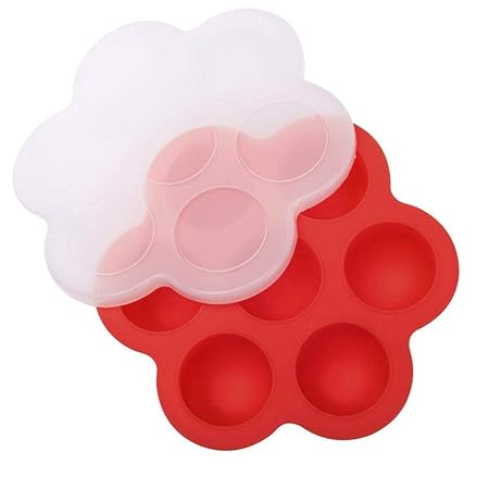 HAMKAW - Bandeja de Silicona con Tapa, 7 tarros de conservación ...