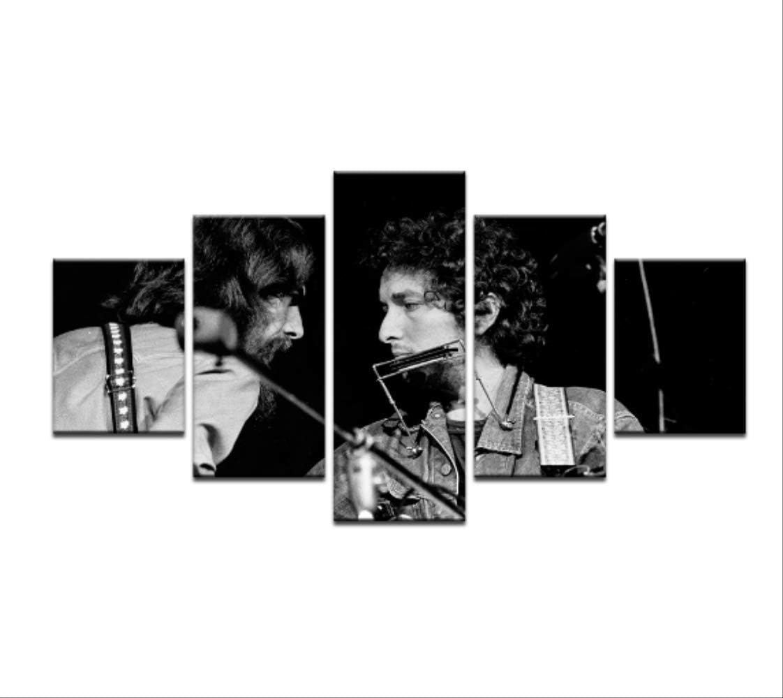DPFRY Canvas Painting Classic Pop Music Singer Bob Dylan Poster Hone Decoration Wall Art Picture Wn13F 150X100Cm Without Frame
