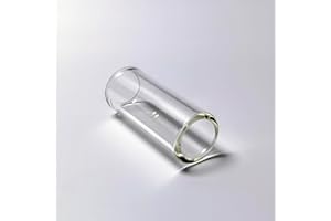 LIFEHIM Glass Guitar Slide Ring Finger: Heavy Glass Guitar Slides for Electric and Acoustic, Thick Medium Resonator Slide Guitar Knuckle Pinky