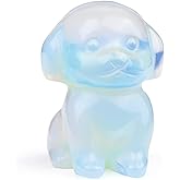 CrystalTears Opalite Crystal Dog Figurine Gifts for Women Dog Lovers Men, 1.5” Healing Gemstone Dogs Puppy Statue Ornament for Home Office Decor Lucky Crystals Dogs Gifts for Christmas
