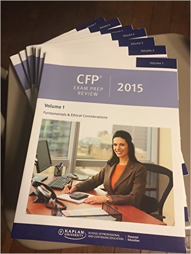 2015 Kaplan Schweser CFP Exam Study Prep Books (All 7 Volumes)