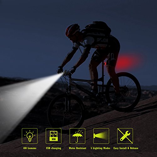 Cycloving Super Bright LED Bike Lights. Cycling Water Resistant Bicycle