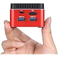 VNOPN Mini PC NUC Box Intel J4125 Mini Desktop Computer 8GB DDR4 256GB SSD, Support 4K Display/Dual-Band-WiFi5.0/BT5.0/USB3.0/HD/Type-C/TF Slot for Business/Home/School
