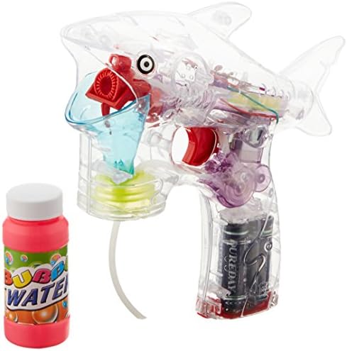 Led Shark Shaped Bubble Blower Gun gift