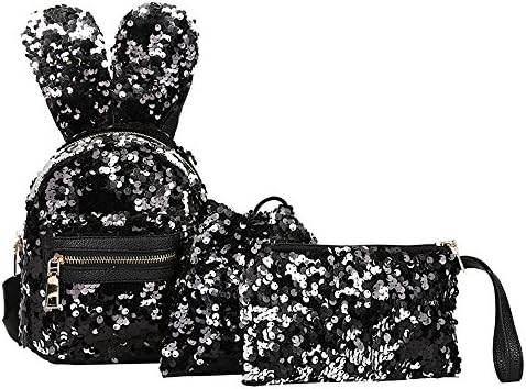 Hotsellhome New Women Ladies Mini Leather Backpack Kids Girls Boys School Bag Rucksack College Shoulder Satchel Travel Bag Designer Bags Coin Purse Character Shoulder Bags (Black D)