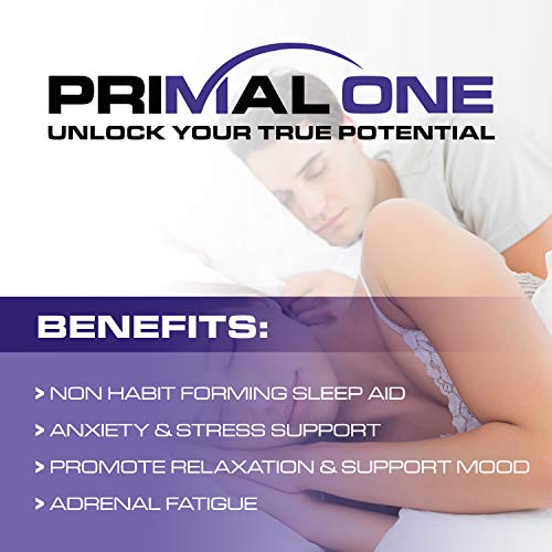 PRIMAL ONE Sleep AID Non Habit Forming Sleep Support & Adrenal