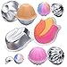 MelonBoat Set of 5 Flower Theme Set Aluminum Metal Bath Bomb Molds Fizzies, Bath Salts, Cupcake Baking Mold, Soap Molds Shapes Kit, Kids DIY Homemade Art Supplies