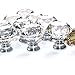 10pcs 30mm Clear Crystal Glass Knob, Marrywindix Drawer Cabinet Pull Handle Knob for Home Kitchen Drawer