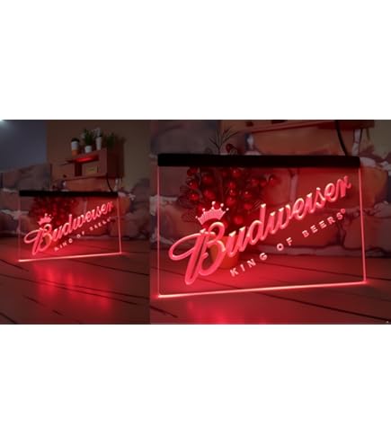 LED照明ブリキ看板 Budweiser Amazon.co.jp: LEDパネル 200x300 バドワイザー 看板 BUDWEISER