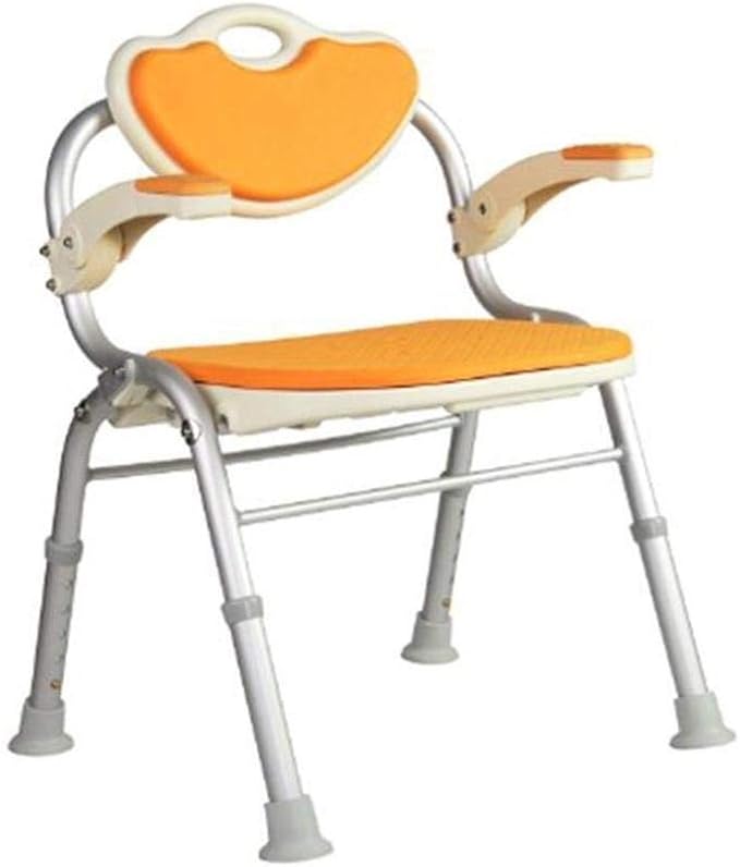 Rsiosler Folding Shower Stool, Foldable Bath Chair, Bathroom Safety