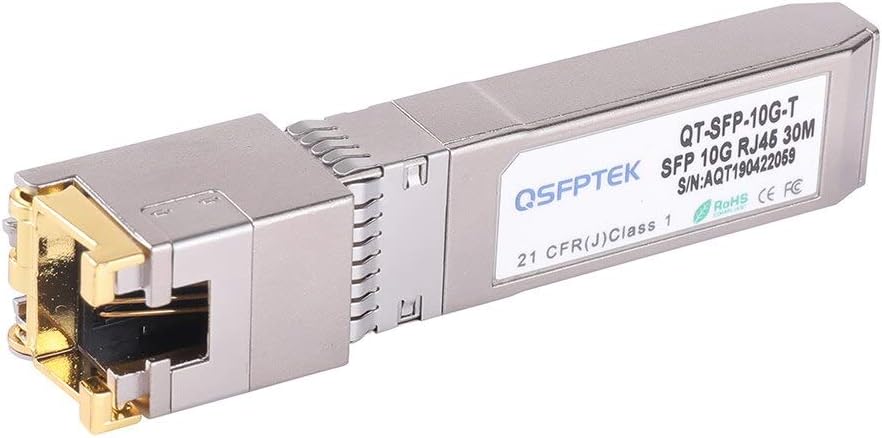 QSFPTEK 10GBase-T SFP+ RJ45 30m, 1.25/2.5/5/10G-T Copper Module SFP+ Transceiver Mini-Gbic for Cisco SFP-10G-T-S - Image 3