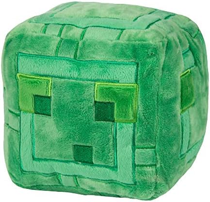 Amazon Com Jinx Minecraft Slime Plush Stuffed Toy Green 9 5 Square Toys Games