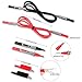 Test Leads Kit AIDBUCKS 6-in-1 Multimeter leads Set Meter Test Probes Banana Plug 6 Pieces Electronic Professional Accessory Kit includes Alligator Clips Lead Extensions etc.