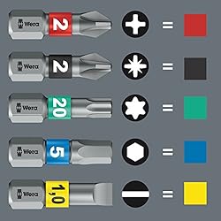 Wera 057414 Bit-Check 7 PH Diamond 1 Insert Bit Set