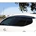 Window Visor Compatible with 2011-2015 Kia Optima 2nd Gen, Acrylic Smoke Tinted & Semi-Transparent Sun Rain Shade Guard Wind Vent Air Deflector by IKON MOTORSPORTS