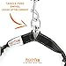 Mighty Paw Double Dog Leash - Force Absorbing Bungee Design - Two Dog Leashes Splitter - Walking Two Pets - 2 Pet Tangle Free - Pet Splitter (Lite | 10-30 lbs | with Handle, Black)
