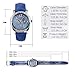 WASTIME Women's Watch Fashion Quartz Analog Leather Strap Water Resistant Wrist Watches for Lady Girl – Blue