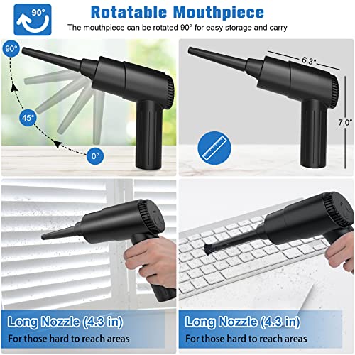 Compressed Air Duster for ComputerStrongest 90000RPM Cordless Electric